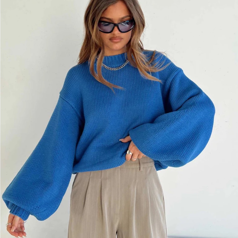 HARMONY KNIT SWEATER BLUE